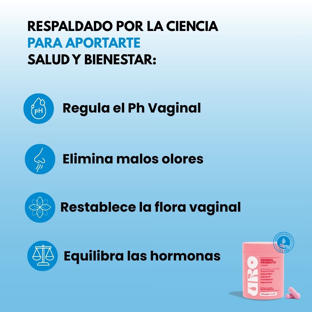 Confianza Íntima en 7 Días - Uro+ Probiótico 60 ud.